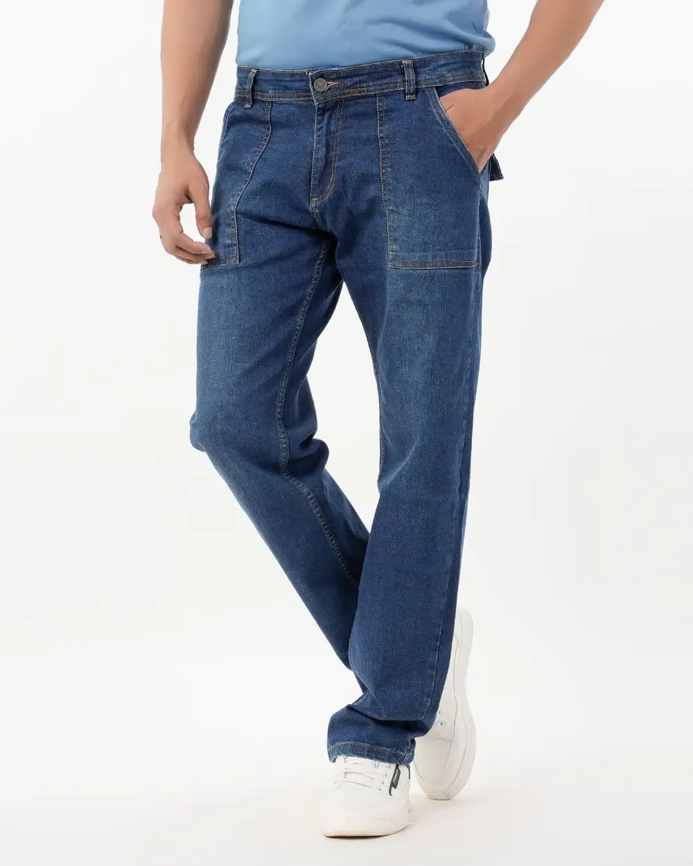 Men's Comfort Fit Cross Pocket Jeans