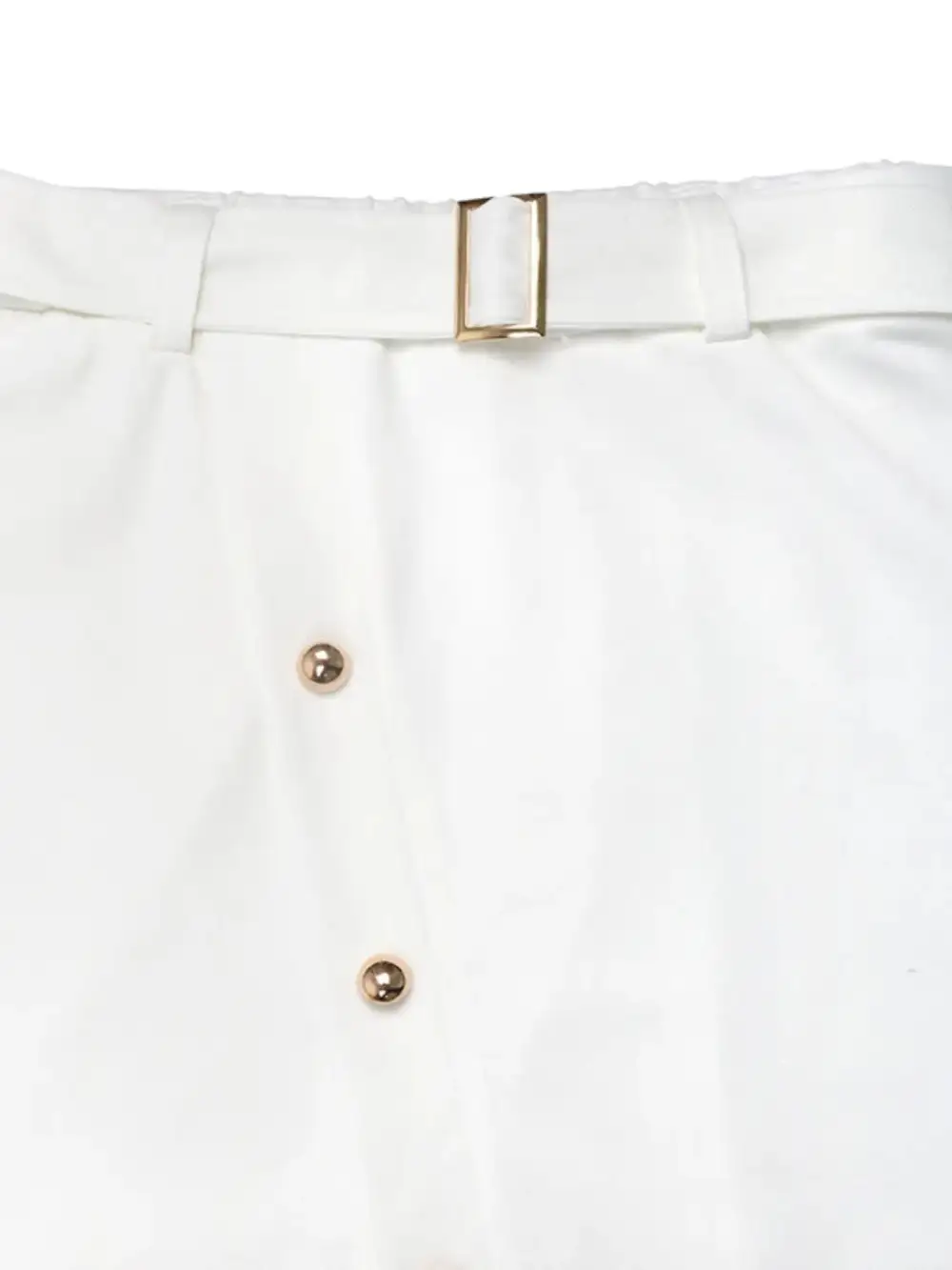 Button Front Lace Skirt