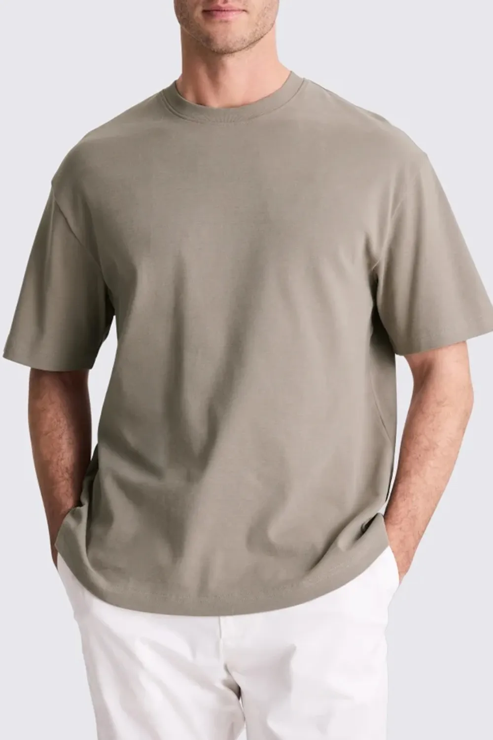 Heavy-Weight Basic T-Shirt In White