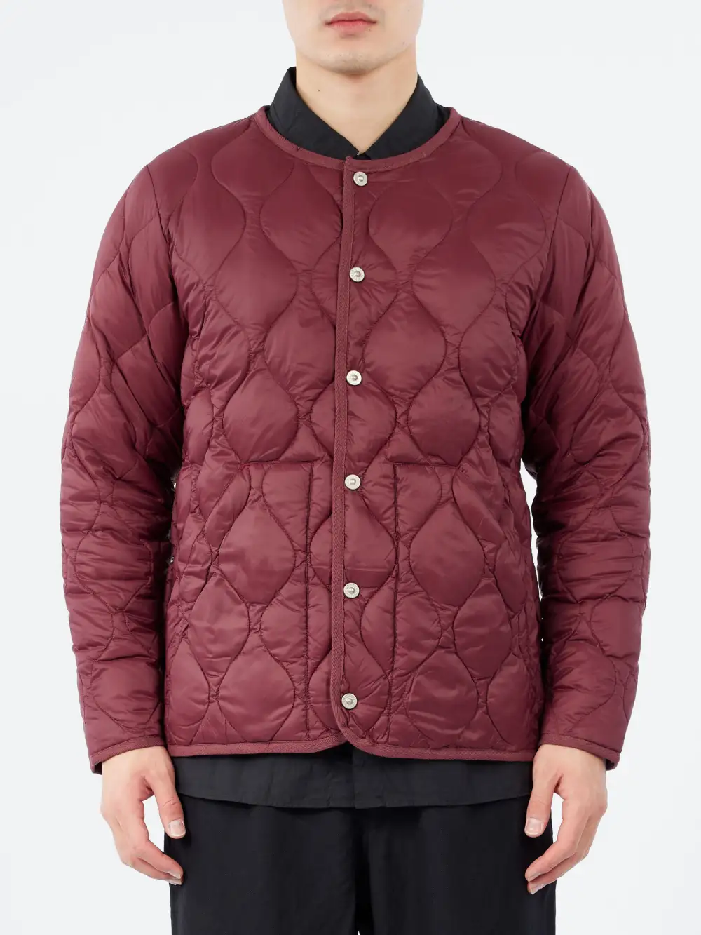 Men's Crew Neck Snap Front Jacket