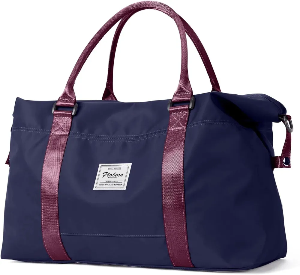 Travel Duffel Bag, Carry On Overnight Weekender Bags for Women