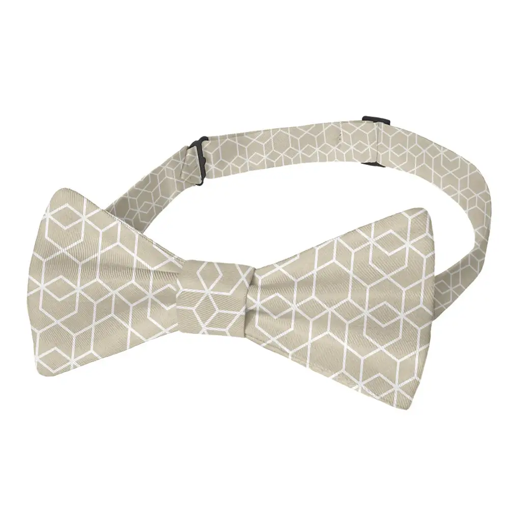 Crystalline Geometric Motif Bow Tie