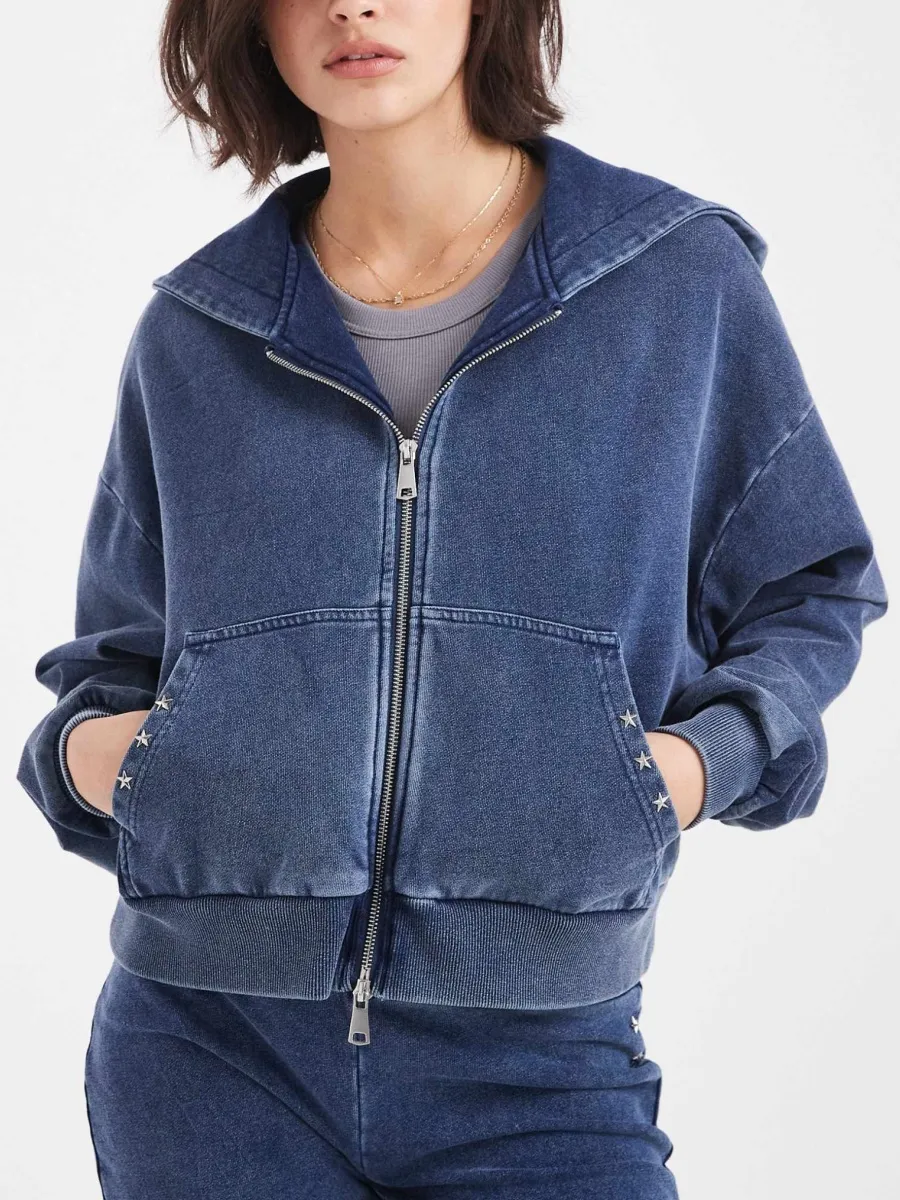 Long Sleeve Zip-Up Hoodie