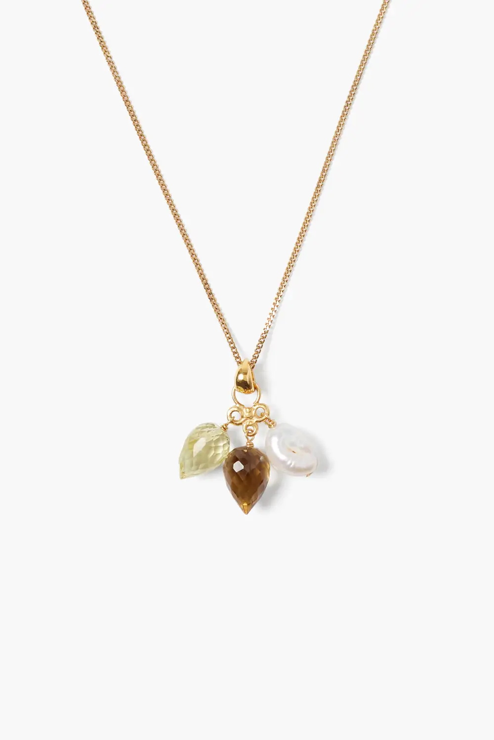 Pearl Teardrop Statement Necklace