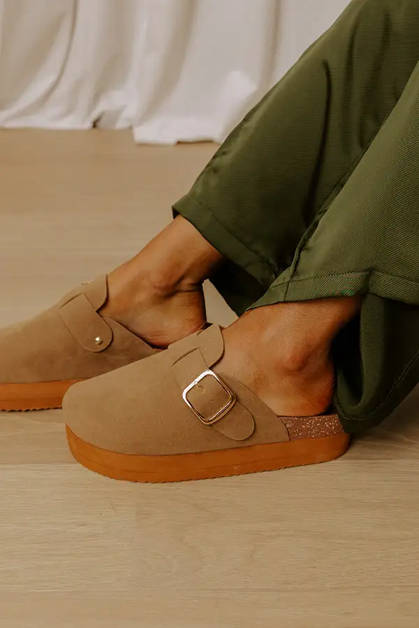 Everyday Faux Suede Platform Clogs