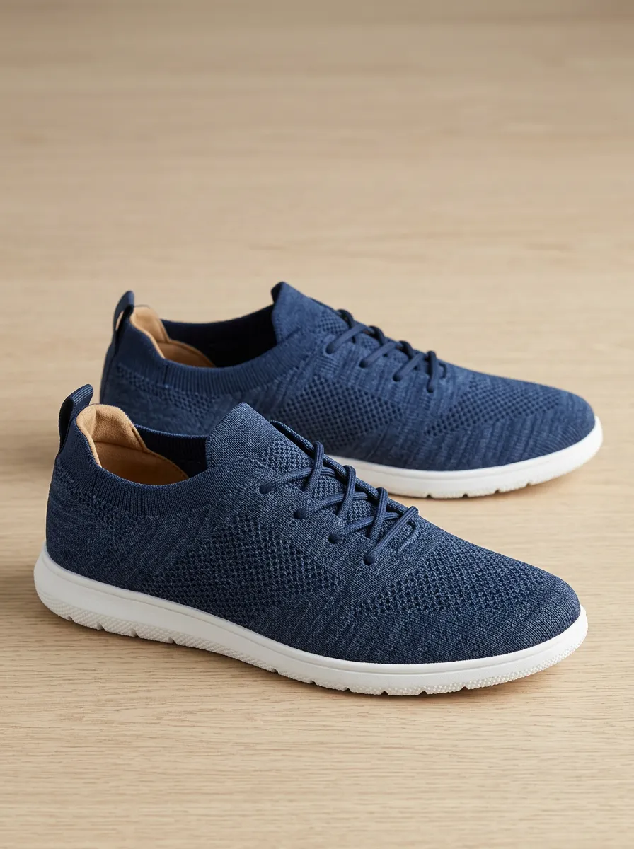 Streetwear Knit Knitted Winter Look Men's Stretch Canvas Shoes