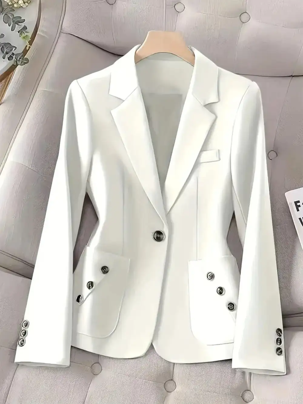 Refined Single-Button Blazer