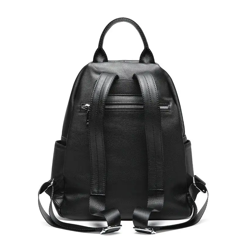 Genuine Leather Backpack for Women – Durable Cowhide Travel Bag 2025 Trend