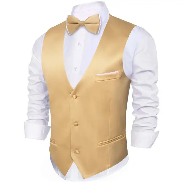 Solid Formal Vest Set