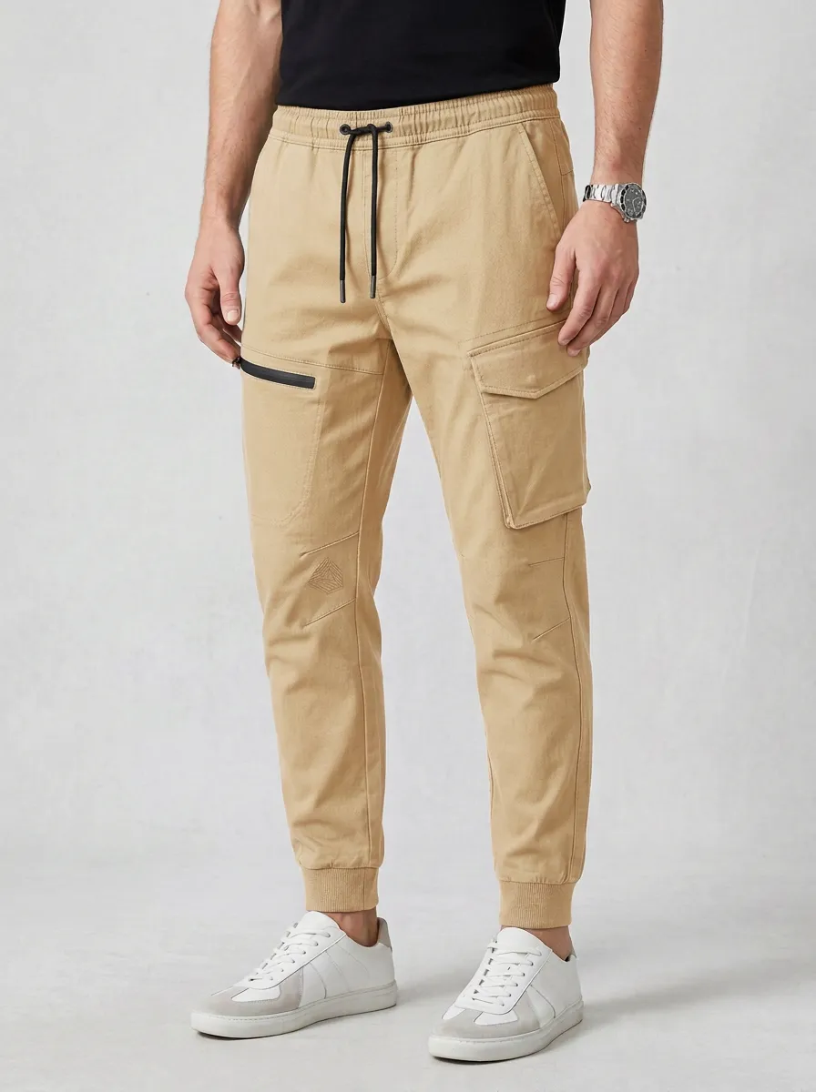 Weekend Heritage Look Men's Cargo Jogger Pants