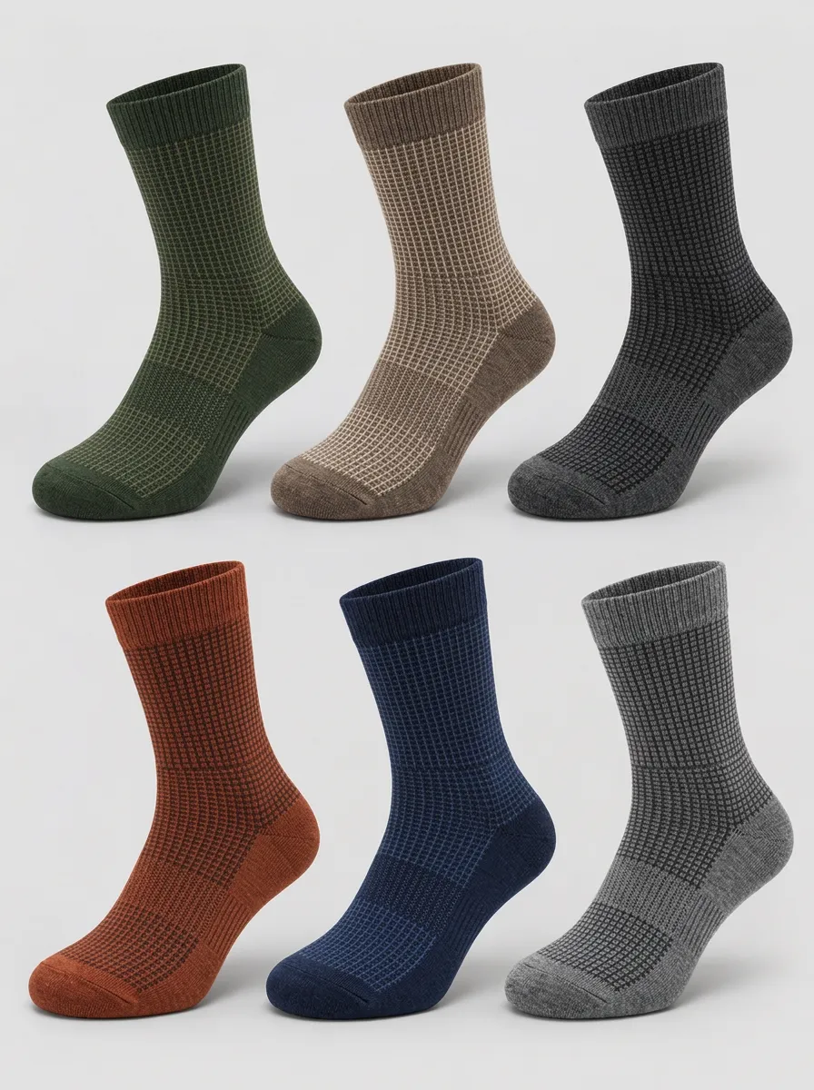 Men's Sterling Grid Socks 6-Pack