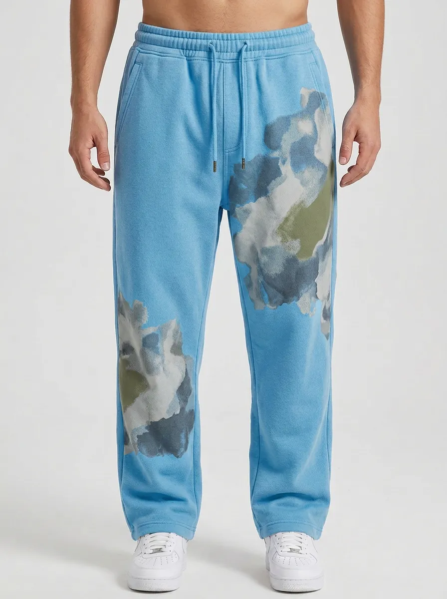 Unisex Abstract Camouflage Print Joggers