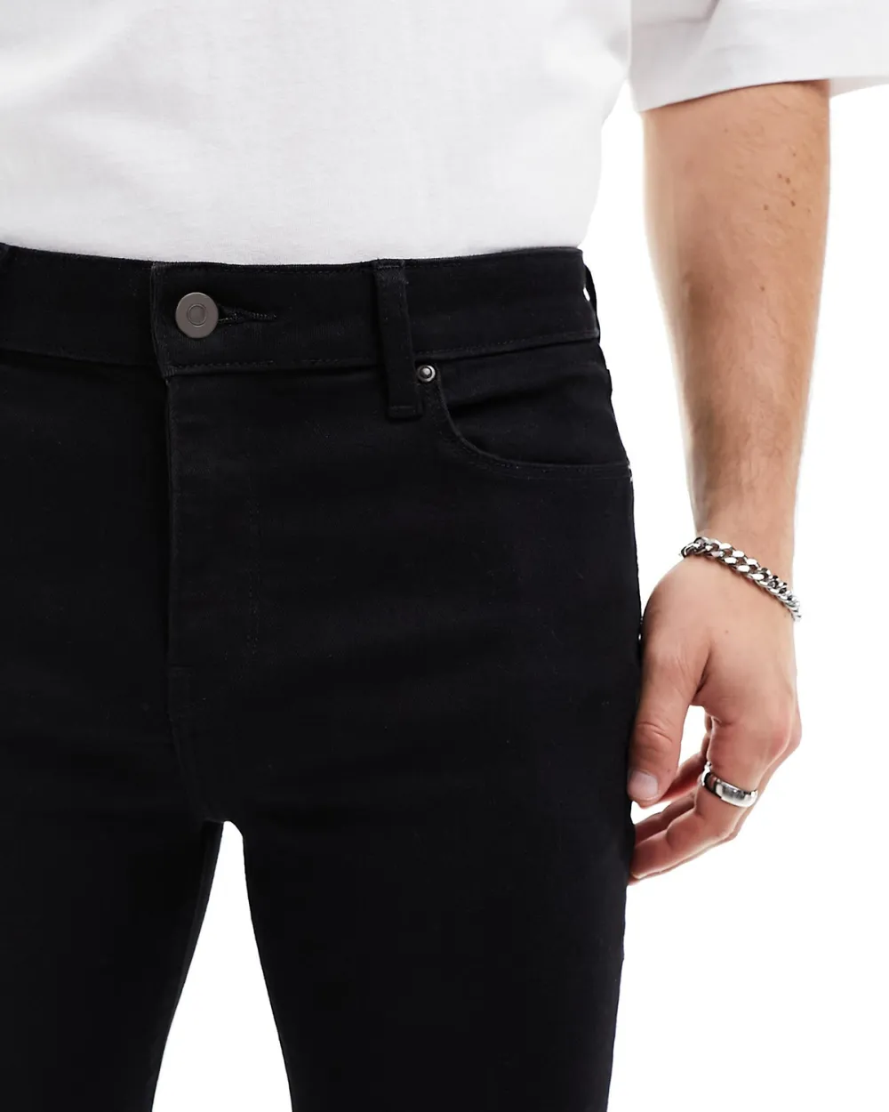 Spray On Jeans With Power Stretch In Black