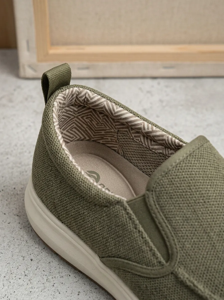 Versatile Minimalist Graphic Sport Look Men's Stretch Canvas Shoes