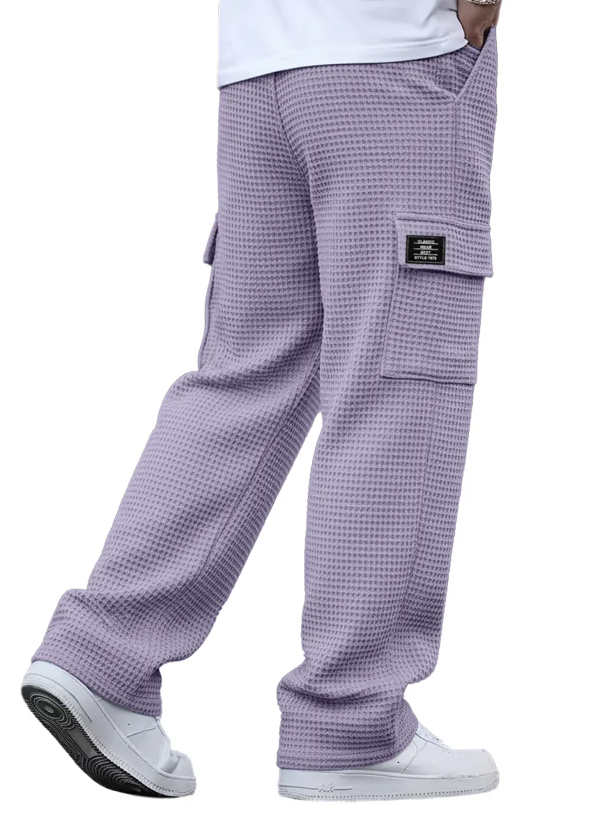 Textured Knit Utility Pocket Trousers