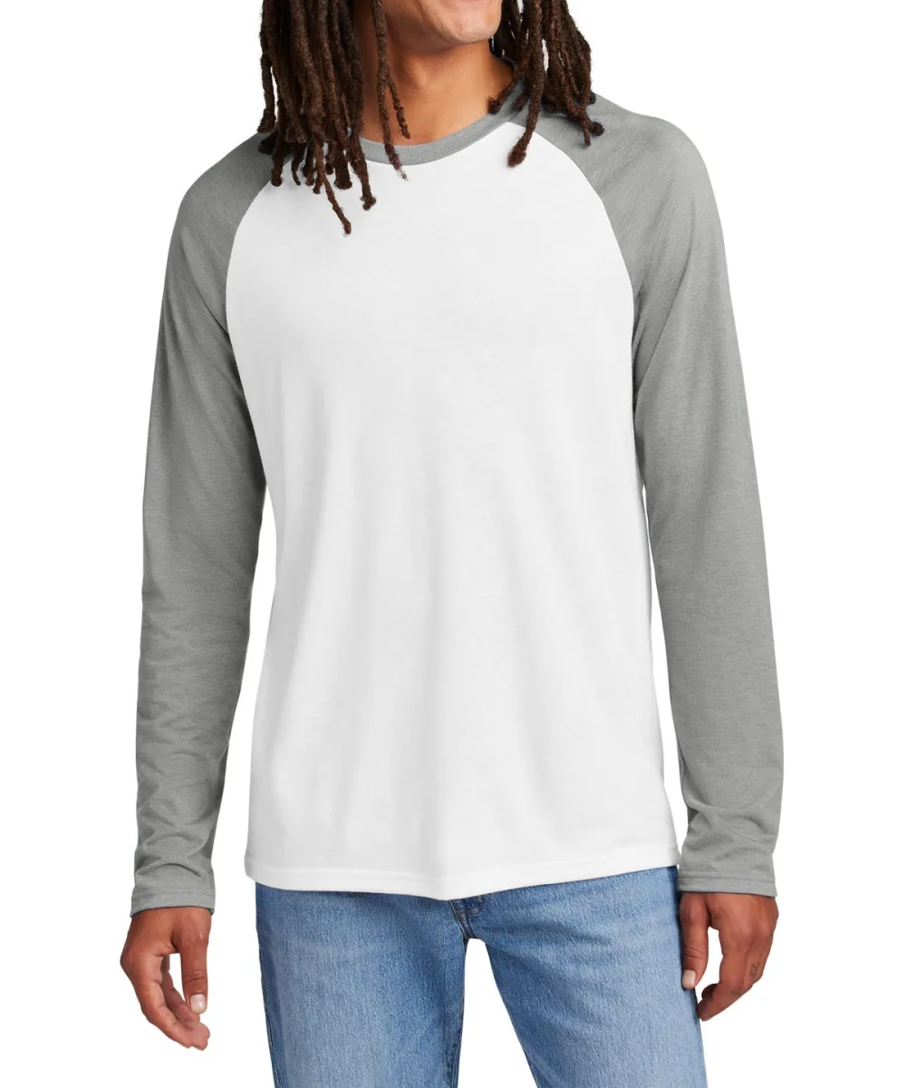 Unisex Tri-Blend Colorblock Long-Sleeve T-Shirt