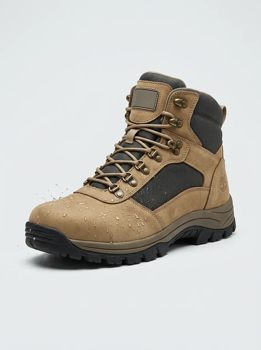 Men's Waterproof Hiking Inspired Outdoor Graphic Detail Work Boots