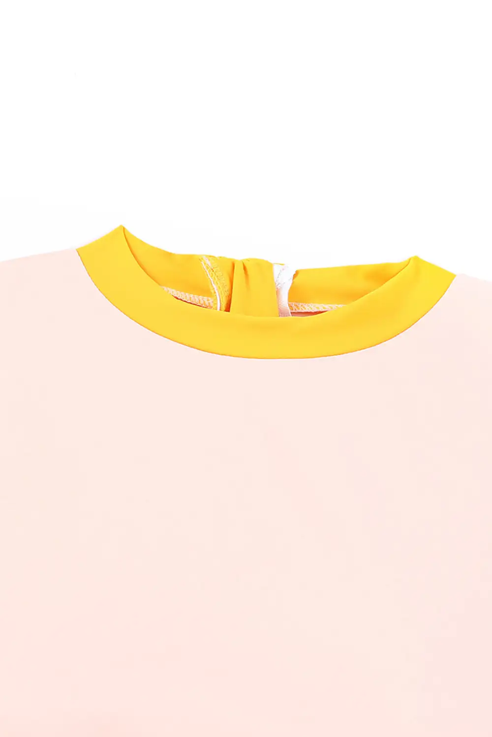 Swimwear Color Block Zipped Cut Out Bikini Swimwear