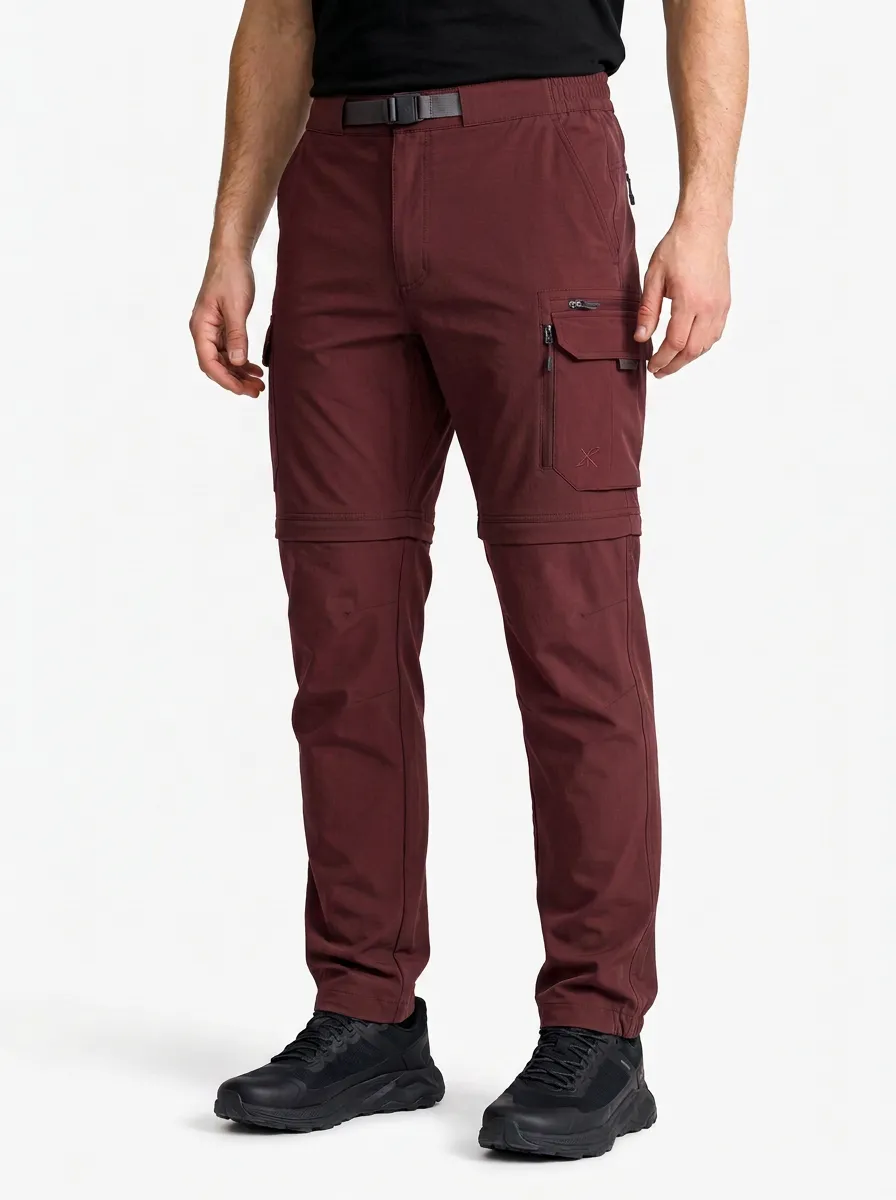 Men's Frontier Adventure Multi-Pocket Waterproof Zip-Off Tactical Cargo Pants