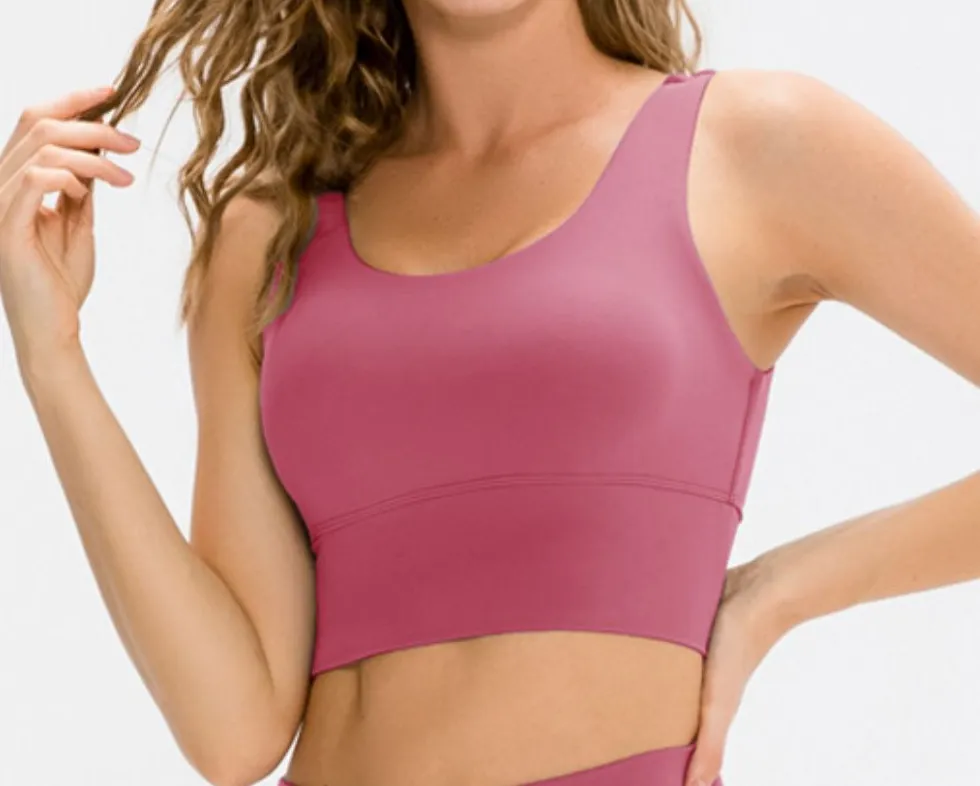 Scoop Neck Long Sports Bra