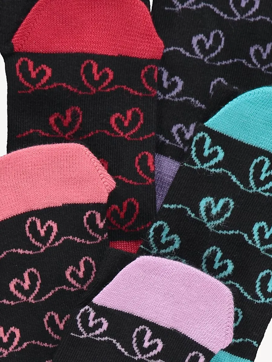 Heart Trainer Liner Socks 5 Pack