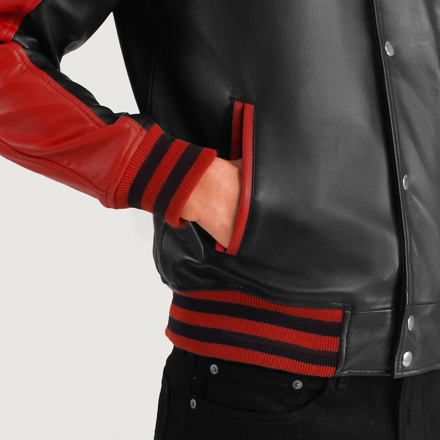 Men's Classic Leather Varsity Jacket