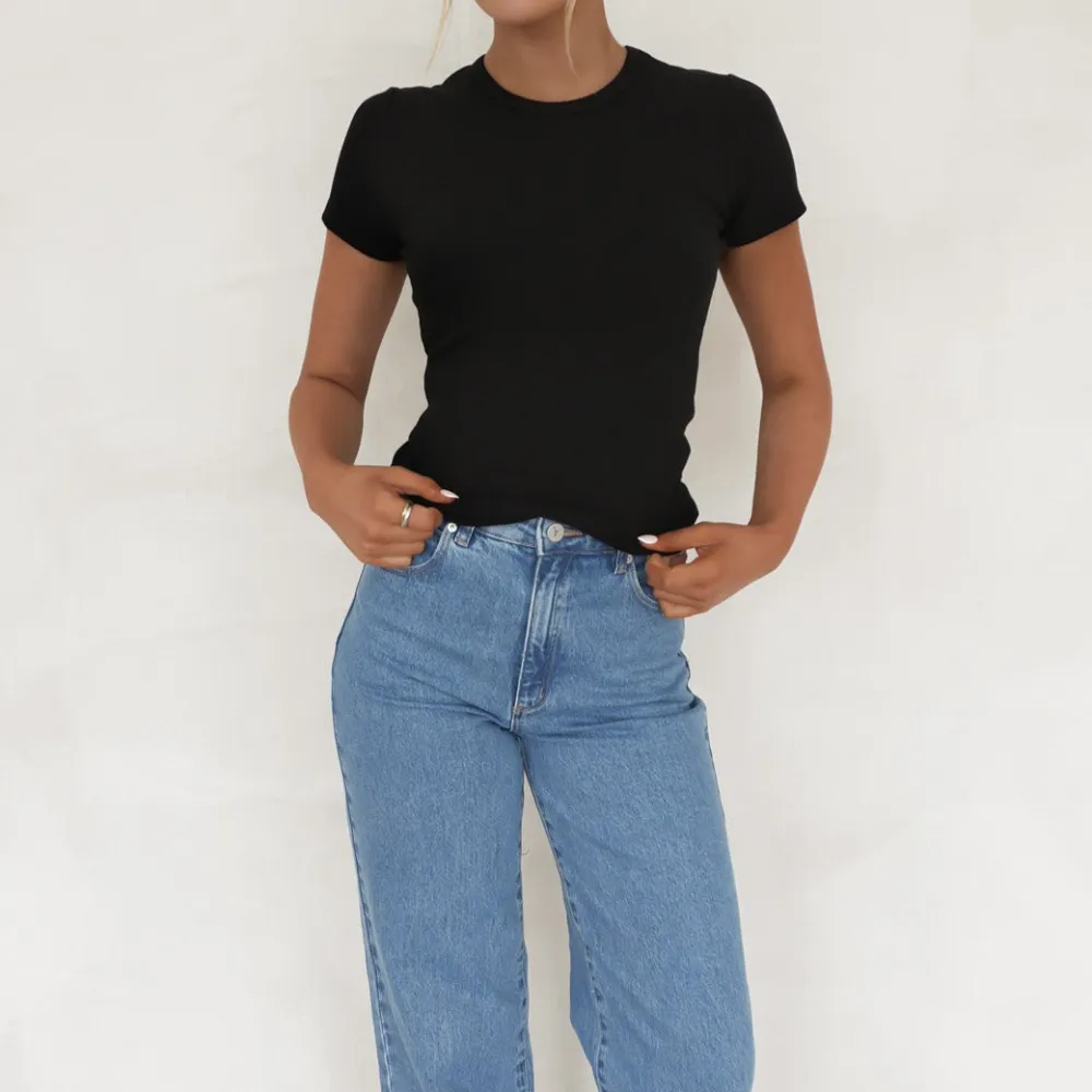 Ribbed Contemporary Tee Casual Tee