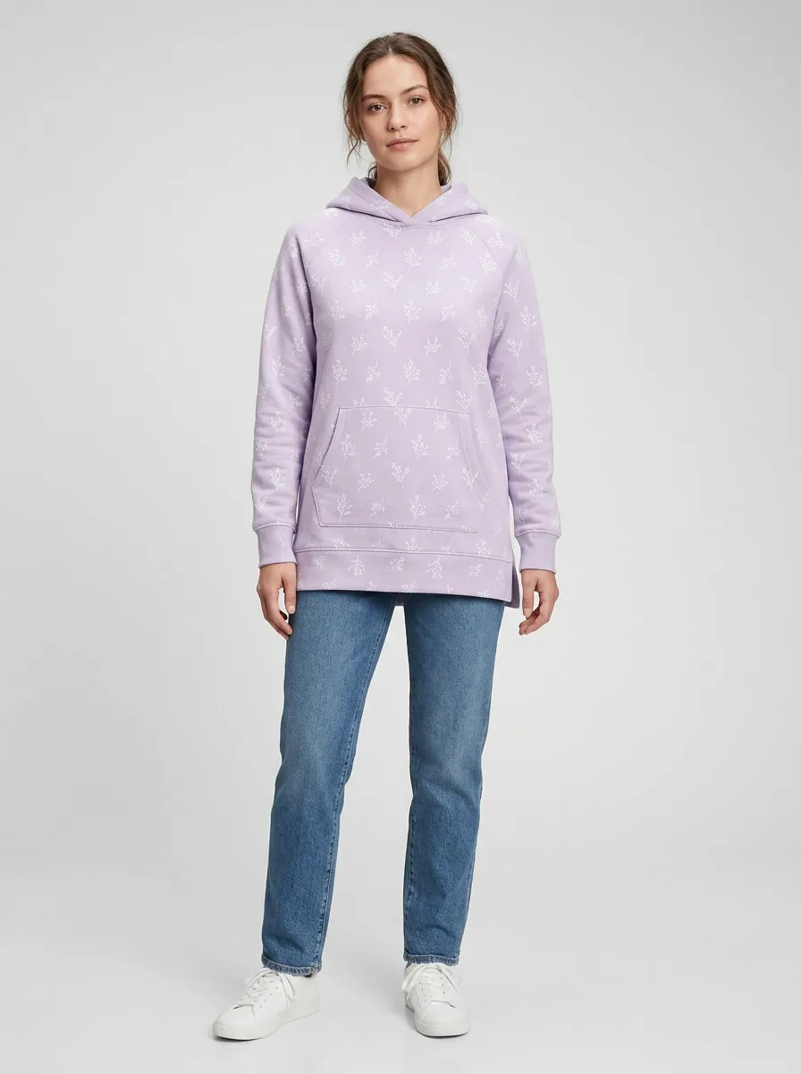Women's Botanical Floral Graphic Hoodie