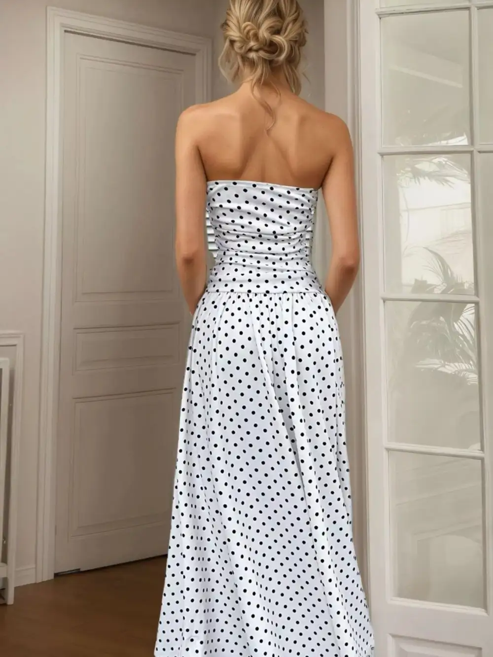 Elegant Strapless Maxi Dress