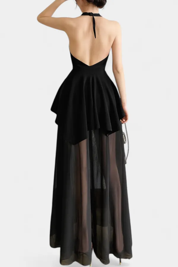 Open-Back Casual Dress