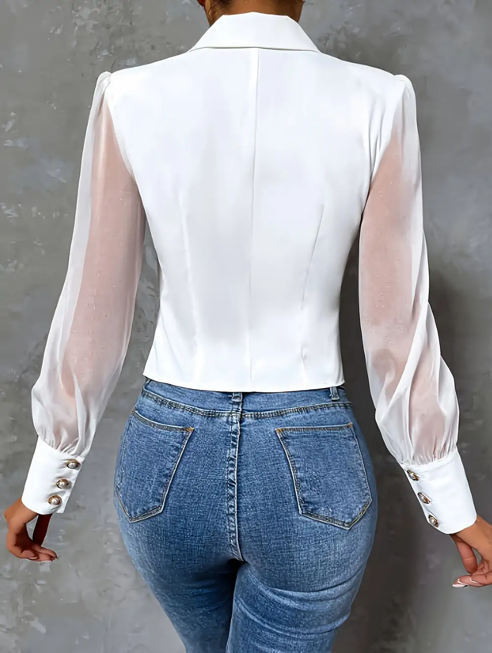 Classic Mesh Everyday Blouse