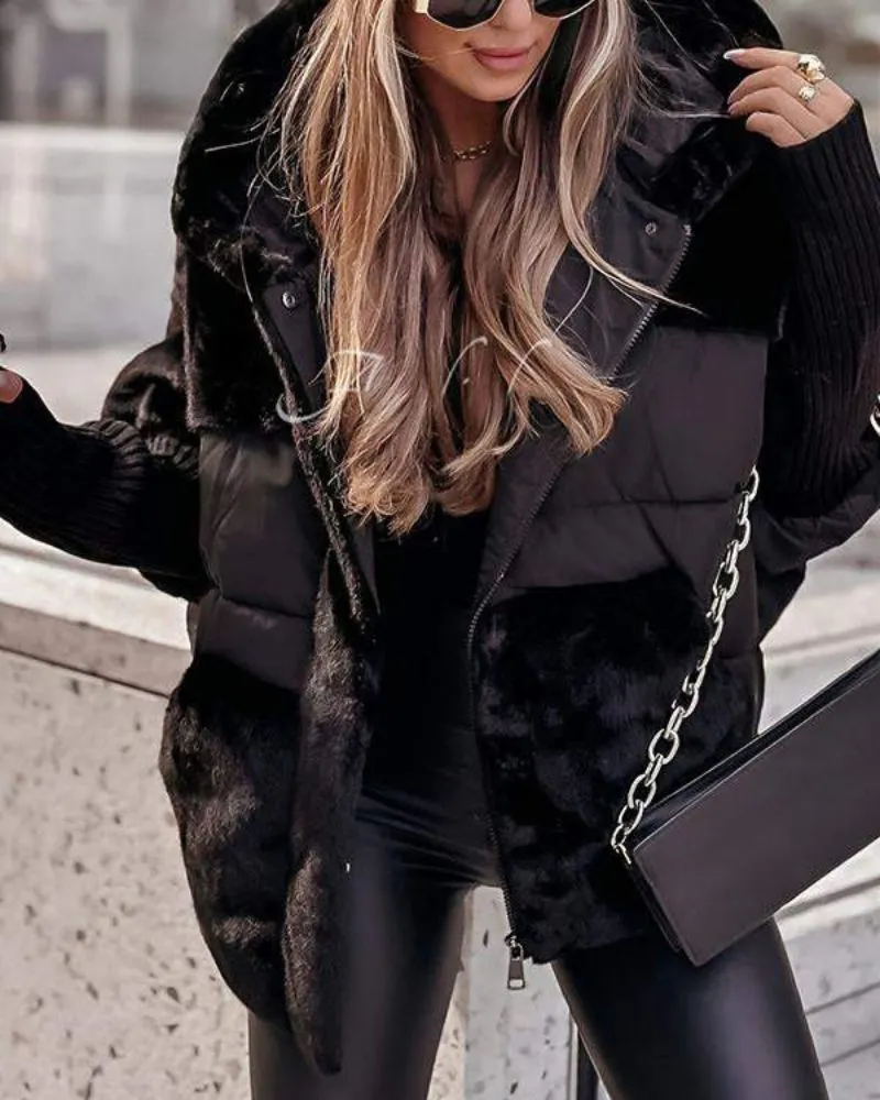 Knit Hooded Hoodie