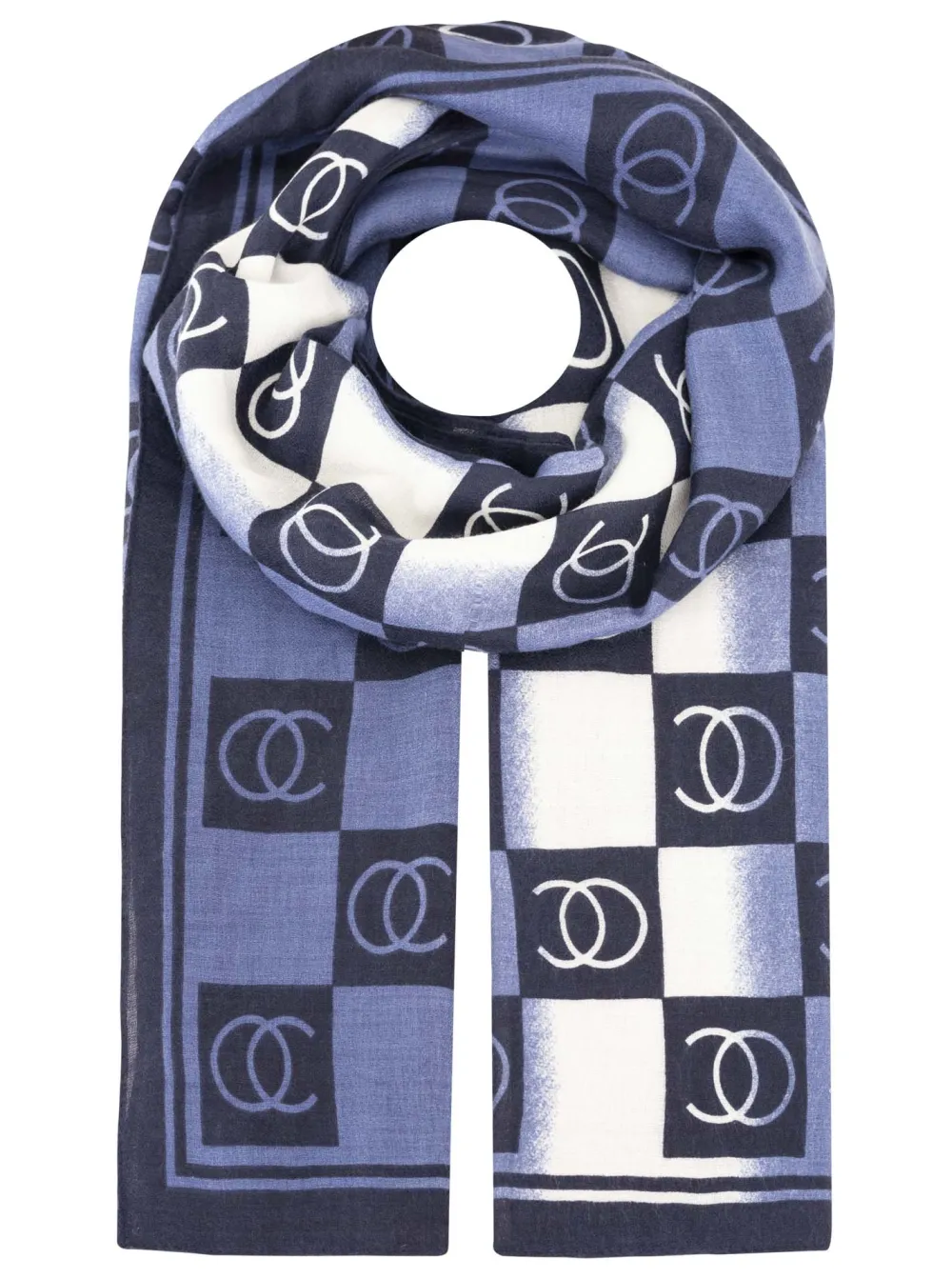 Textured Soft Touch Cotton Wool Heart Pattern Fashion Scarf