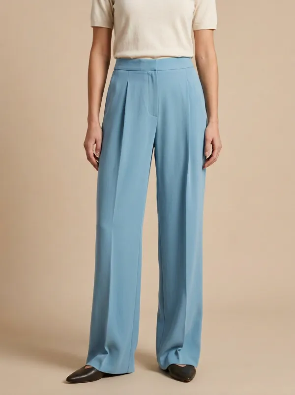Weekend Pleated High Rise Wide Leg Pants