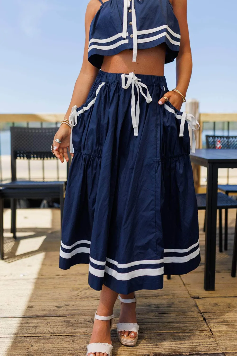 Everyday Pocket Midi Skirt