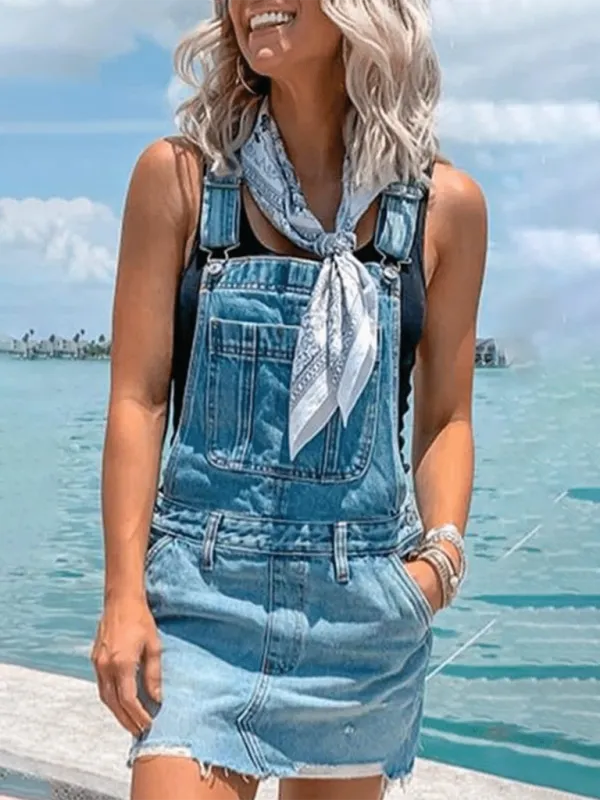Independence Flag Spaghetti Strap Jumpsuit Accessory