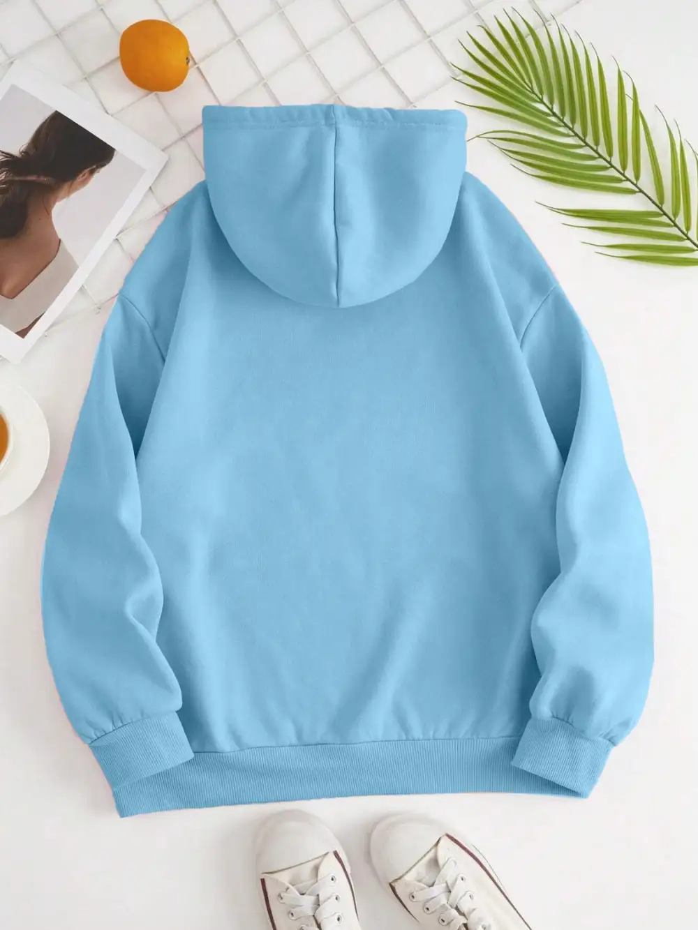 Refined Drawstring Pocketed Hoodie