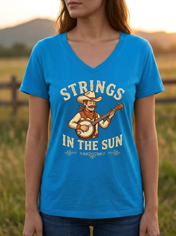 Banjo Women's V-Neck T-Shirt