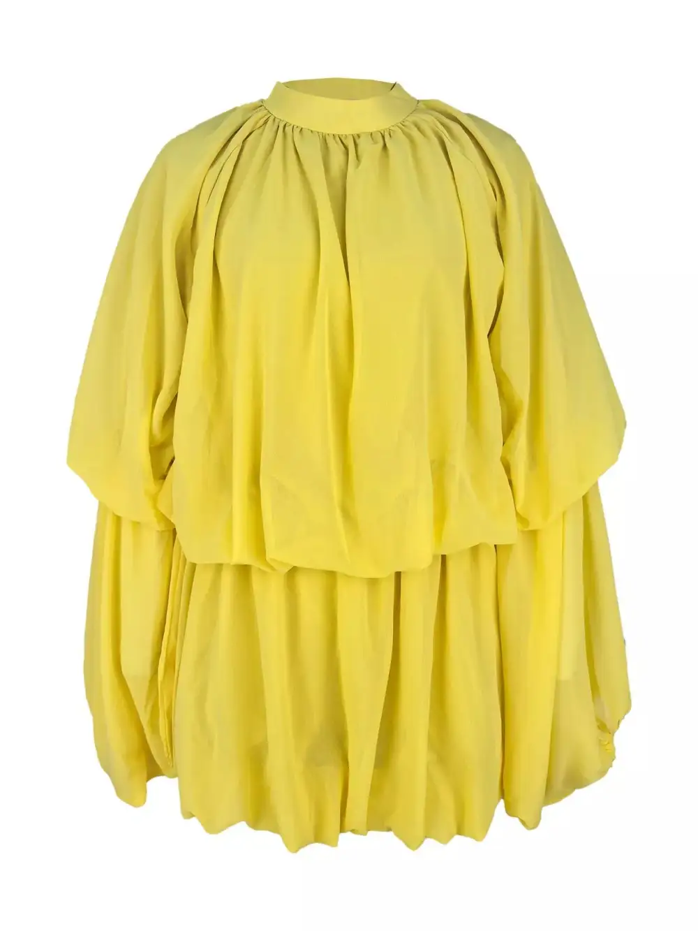 Pleated Long Sleeve Top and Skirt Set