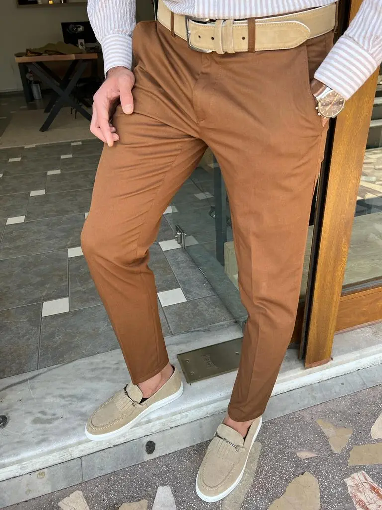Office Ready Slim Fit Refined Tailored Trousers