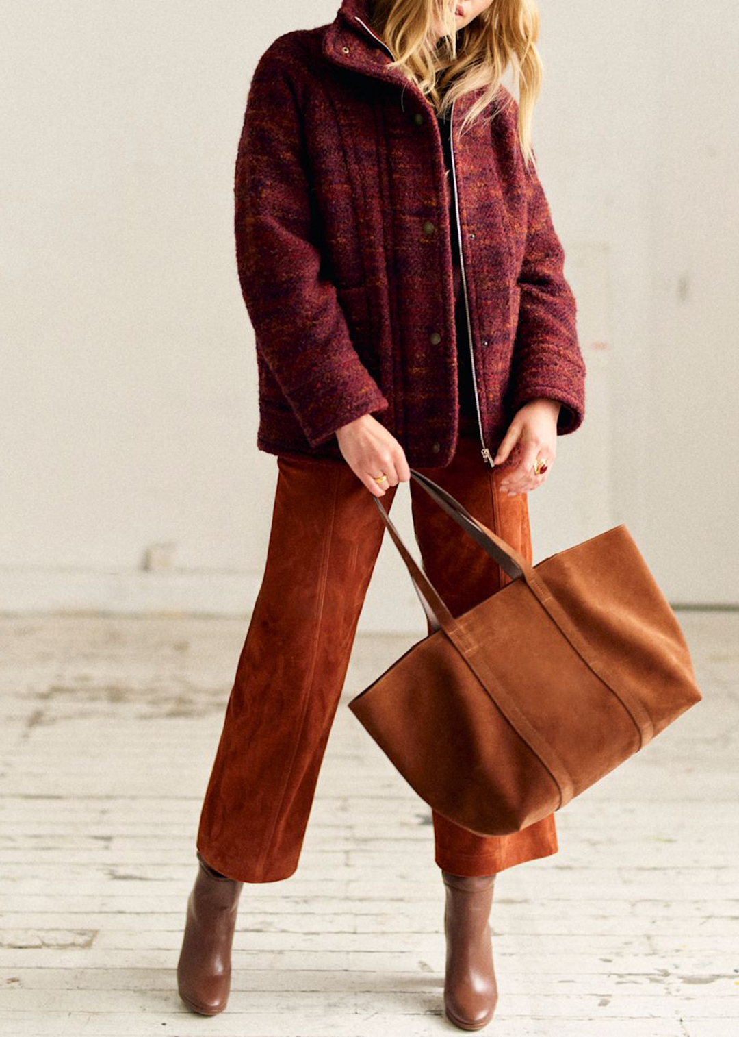 Heavy Wool Mid-Length Coat