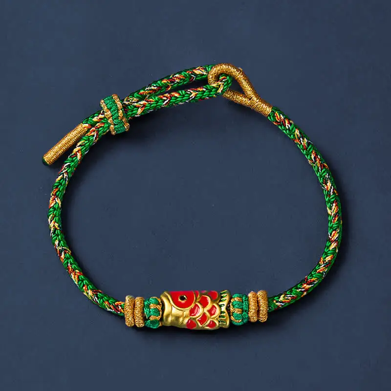 Koi Fish Hand Woven String Bracelet