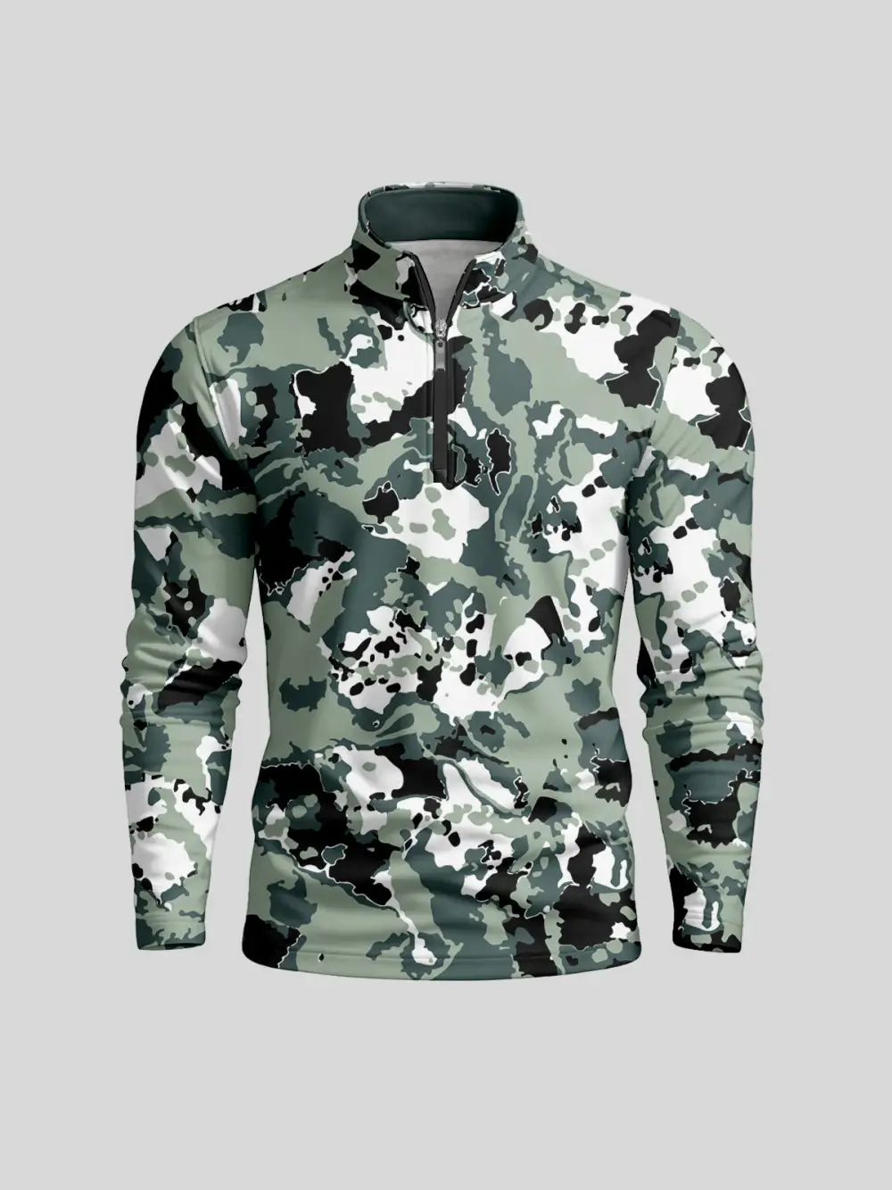Polished Midweight Long Sleeve Pullover Golf Shirt