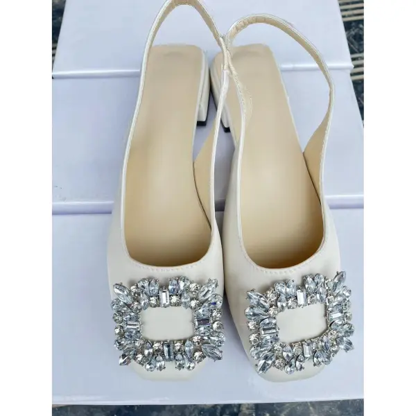 Buckle Strap Block Heel Sandals