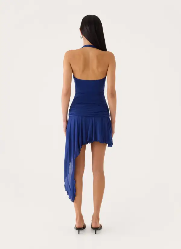 Modern Halter Mini Dress