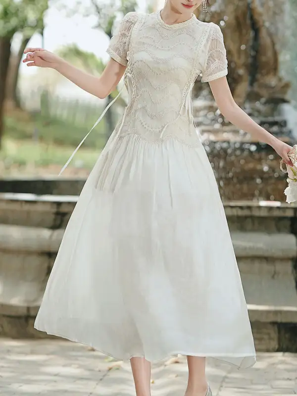 Lace Victorian Maxi Dress