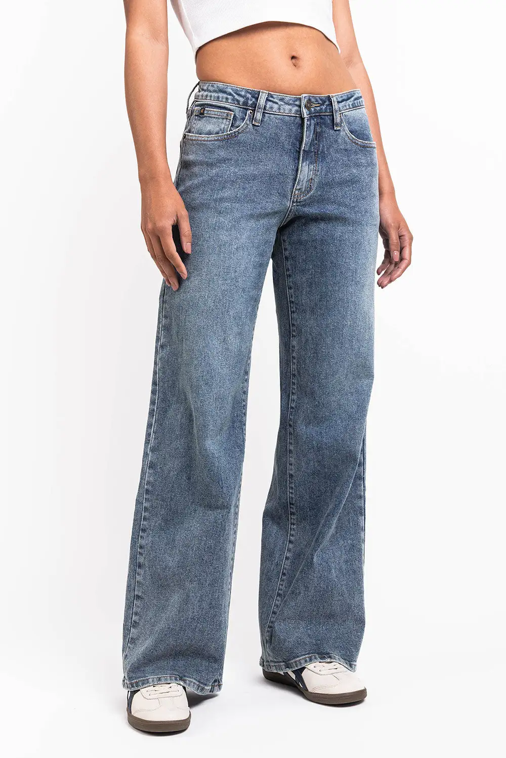 Daytime Mid Rise Wide Leg Jeans