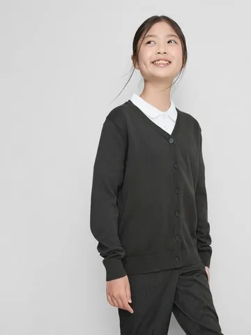 7-15yrs | 2pk Cotton Rich V-Neck School Cardigans