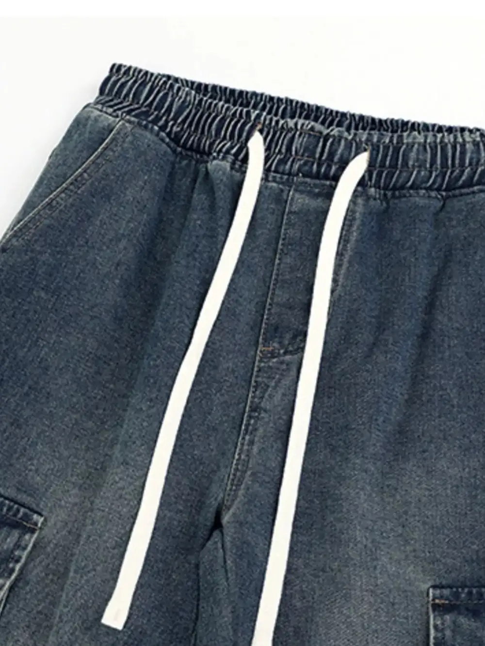 Wide-Leg Cargo Jeans