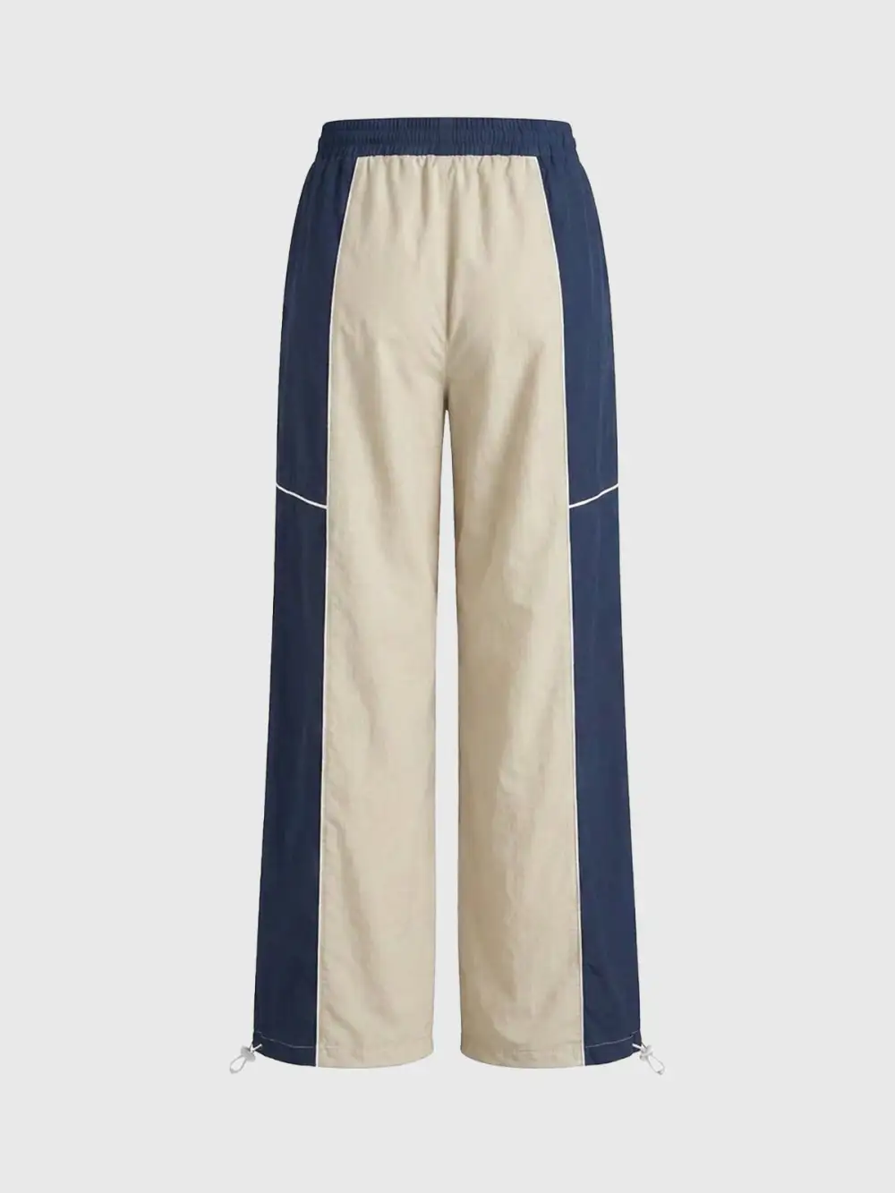 Striped Contrast-Detail Sweatpants